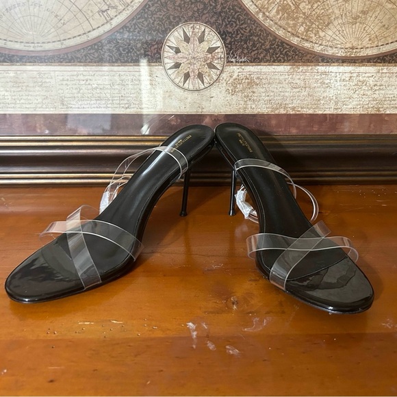PrettyLIttleThing • Black Clear Strap Pumps CNH 1883 - Picture 1 of 4